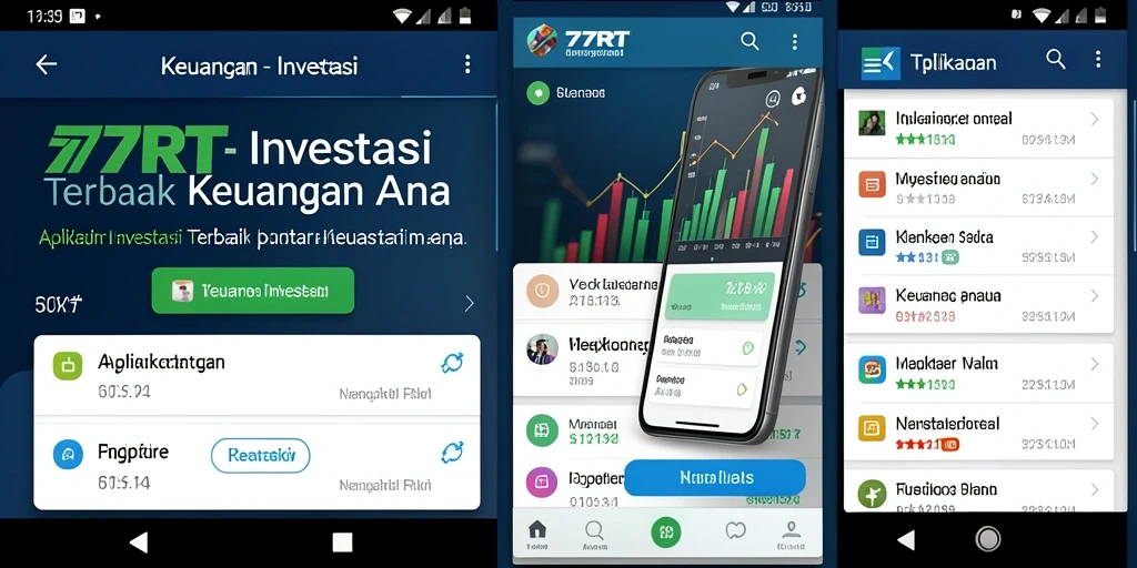 Tampilan antarmuka aplikasi 77RT yang modern dan user-friendly.