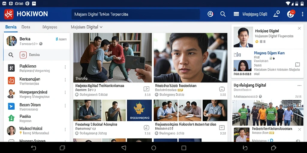 Tampilan antarmuka pengguna HOKIWON yang modern dan fungsional.