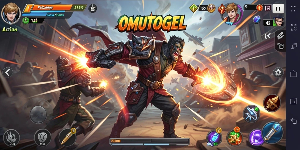 Antarmuka seru dalam permainan OMUTOGEL yang penuh aksi.