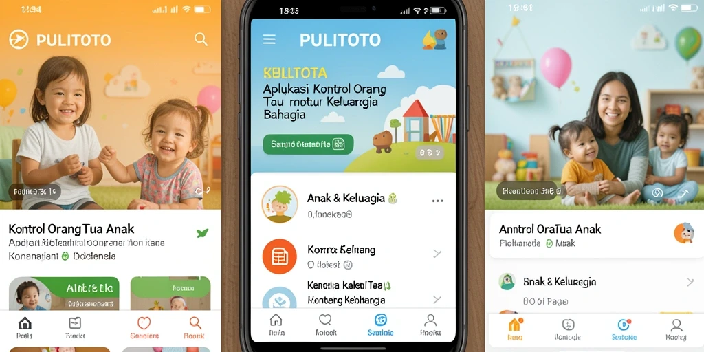 Tampilan antarmuka PULITOTO yang intuitif dan menarik bagi anak.
