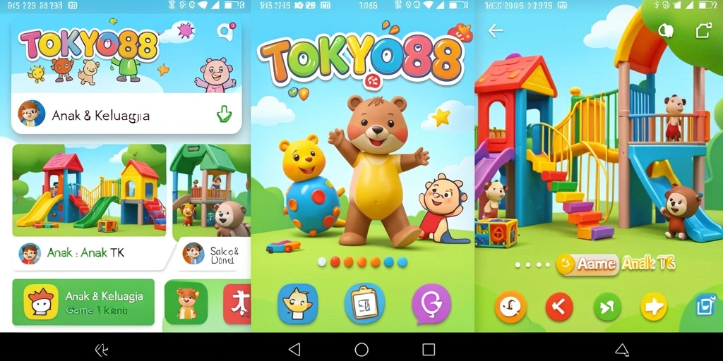 Antarmuka permainan edukatif yang ceria di TOKYO88.